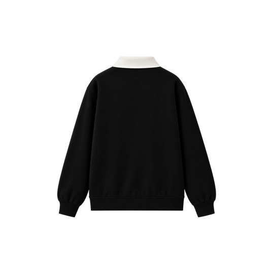 Be Autyst Deadstock Black Polo Sweatshirt