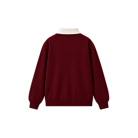 Be Autyst Deadstock Crimsion Polo Sweatshirt