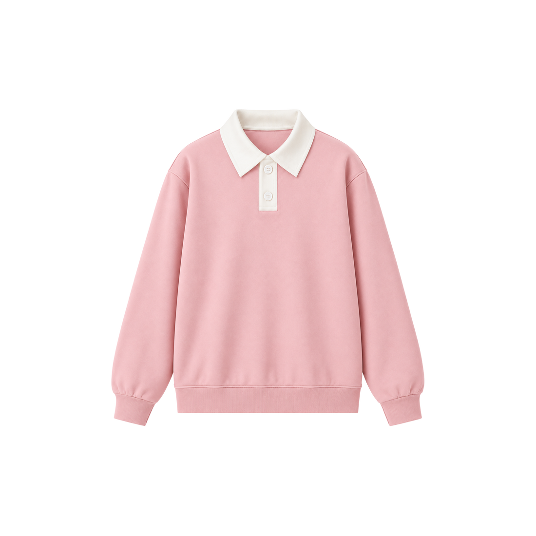 Be Autyst Deadstock Pink Polo Sweatshirt