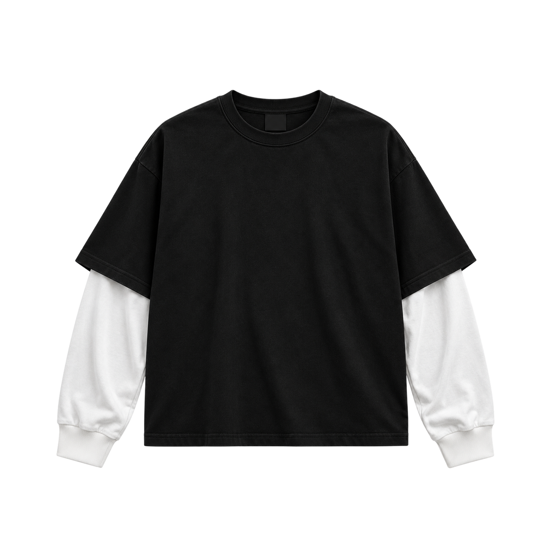 Be Autyst Double Vision Black Layered T-Shirt