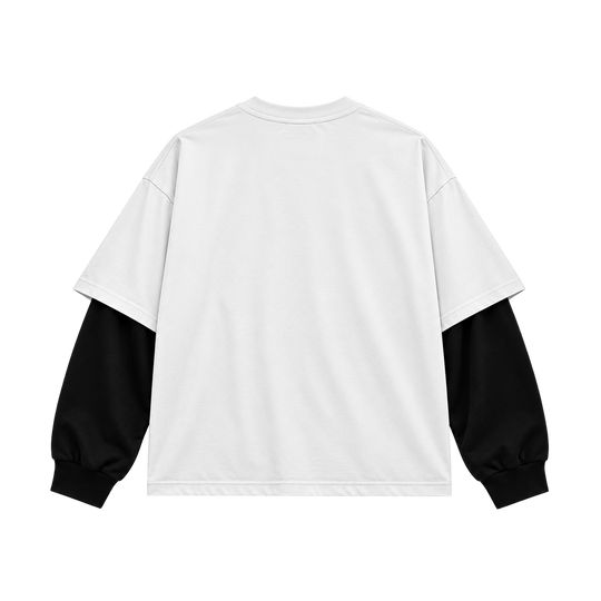 Be Autyst Double Vision White Layered T-Shirt