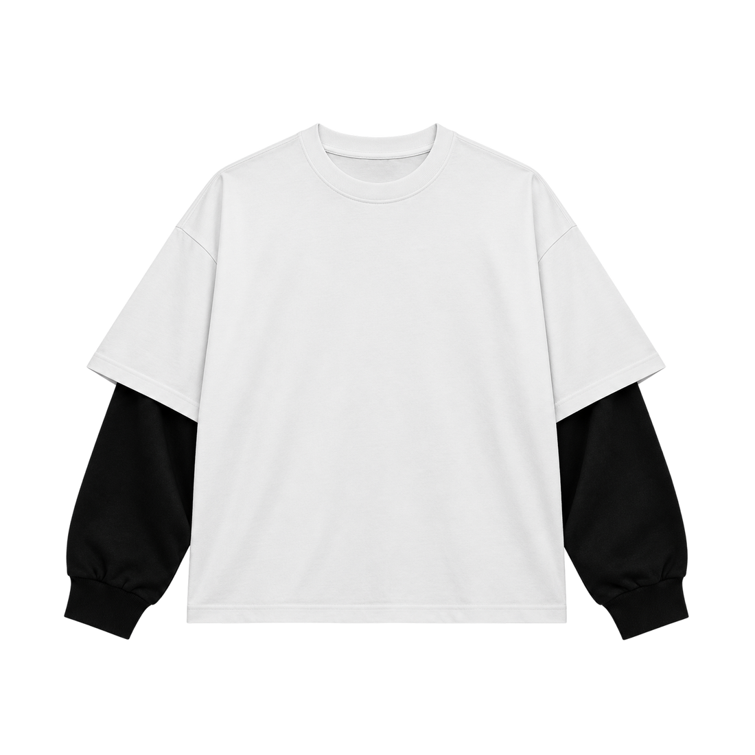 Be Autyst Double Vision White Layered T-Shirt