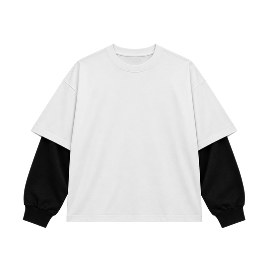 Be Autyst Double Vision White Layered T-Shirt