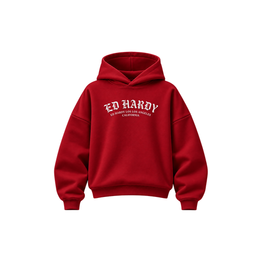Be Autyst Downtown Rebels Red Hoodie