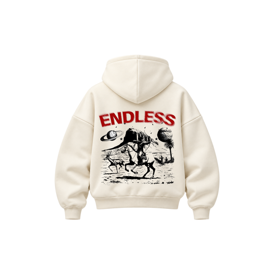 Be Autyst Endless Frontier Off White Hoodie