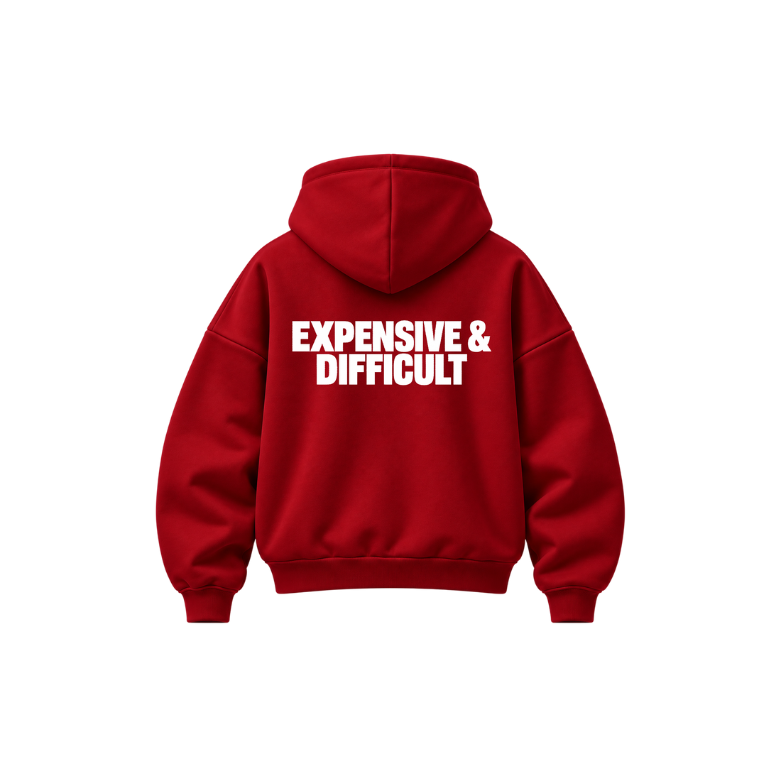 Be Autyst Expensive & Difficult Red Hoodie