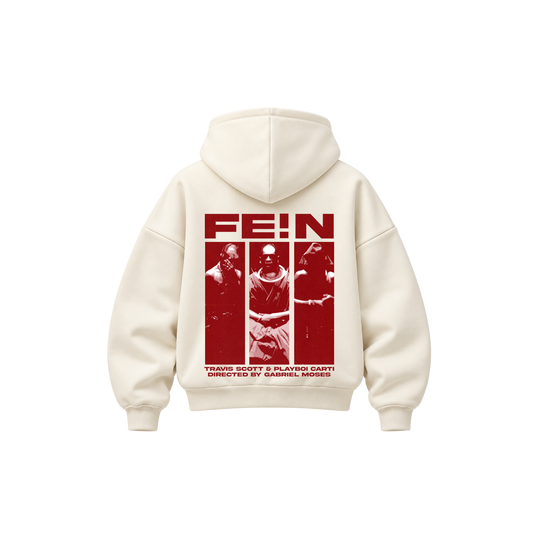 Be Autyst FE!N Mode Off White Hoodie