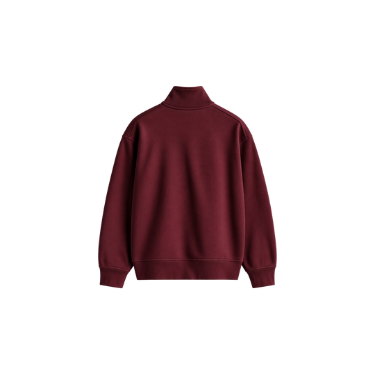 Be Autyst Falls District Burgundy Quarter-Zip Sweatshirt