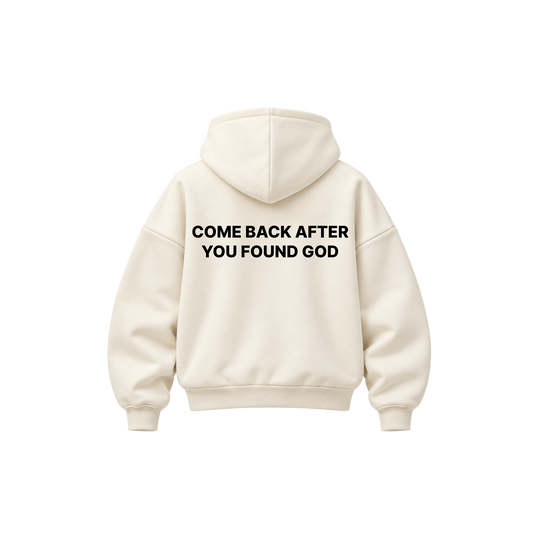 Be Autyst Find God Off White Hoodie