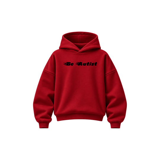 Be Autyst Fuel The Fire Red Hoodie