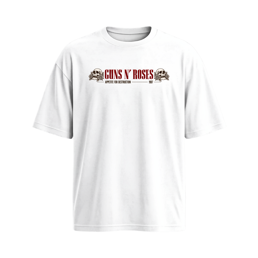 Be Autyst Guns N' Roses White T-Shirt