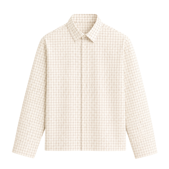 Be Autyst Ivory Check Shirt