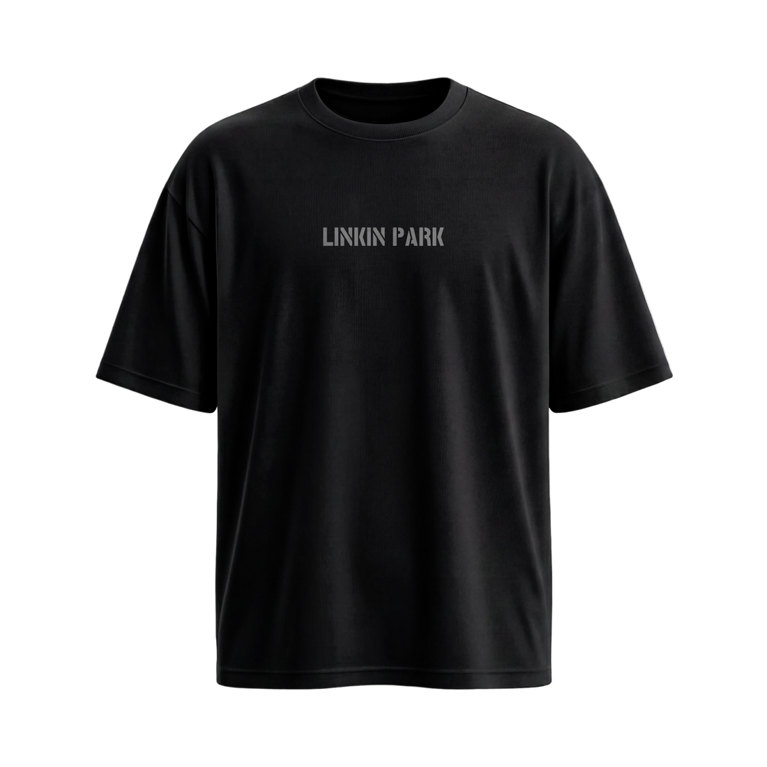 Be Autyst Linkin Park Green Graphic Black T-Shirt