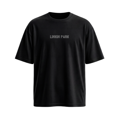 Be Autyst Linkin Park Green Graphic Black T-Shirt