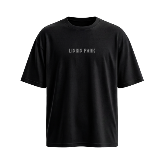 Be Autyst Linkin Park Green Graphic Black T-Shirt