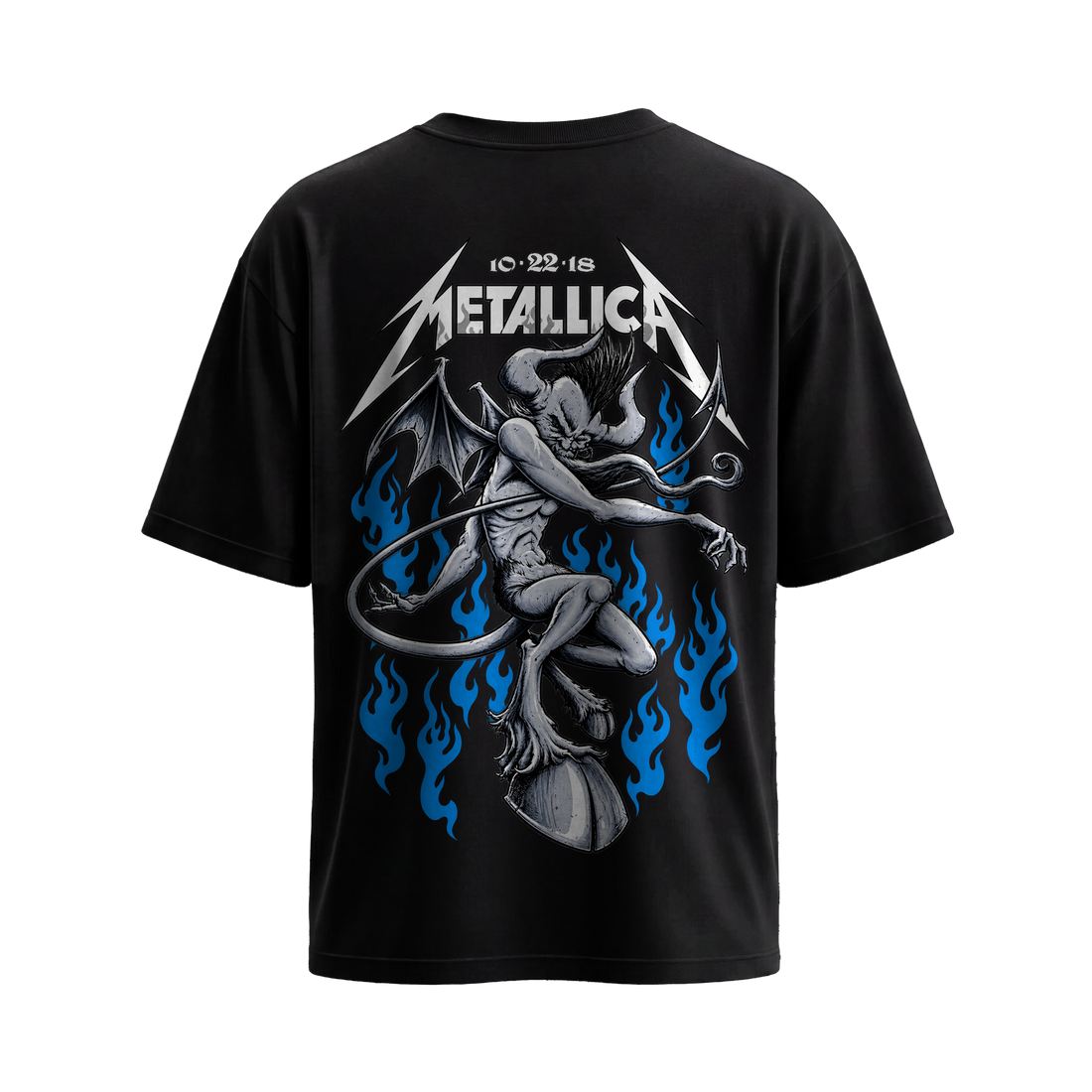 Be Autyst Metallica Dragon Black T-Shirt