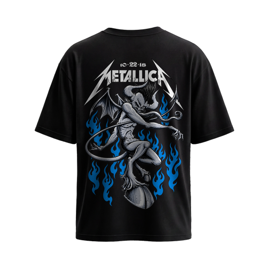 Be Autyst Metallica Dragon Black T-Shirt
