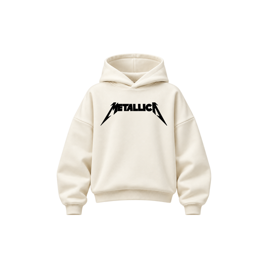 Be Autyst Metallica Off White Hoodie