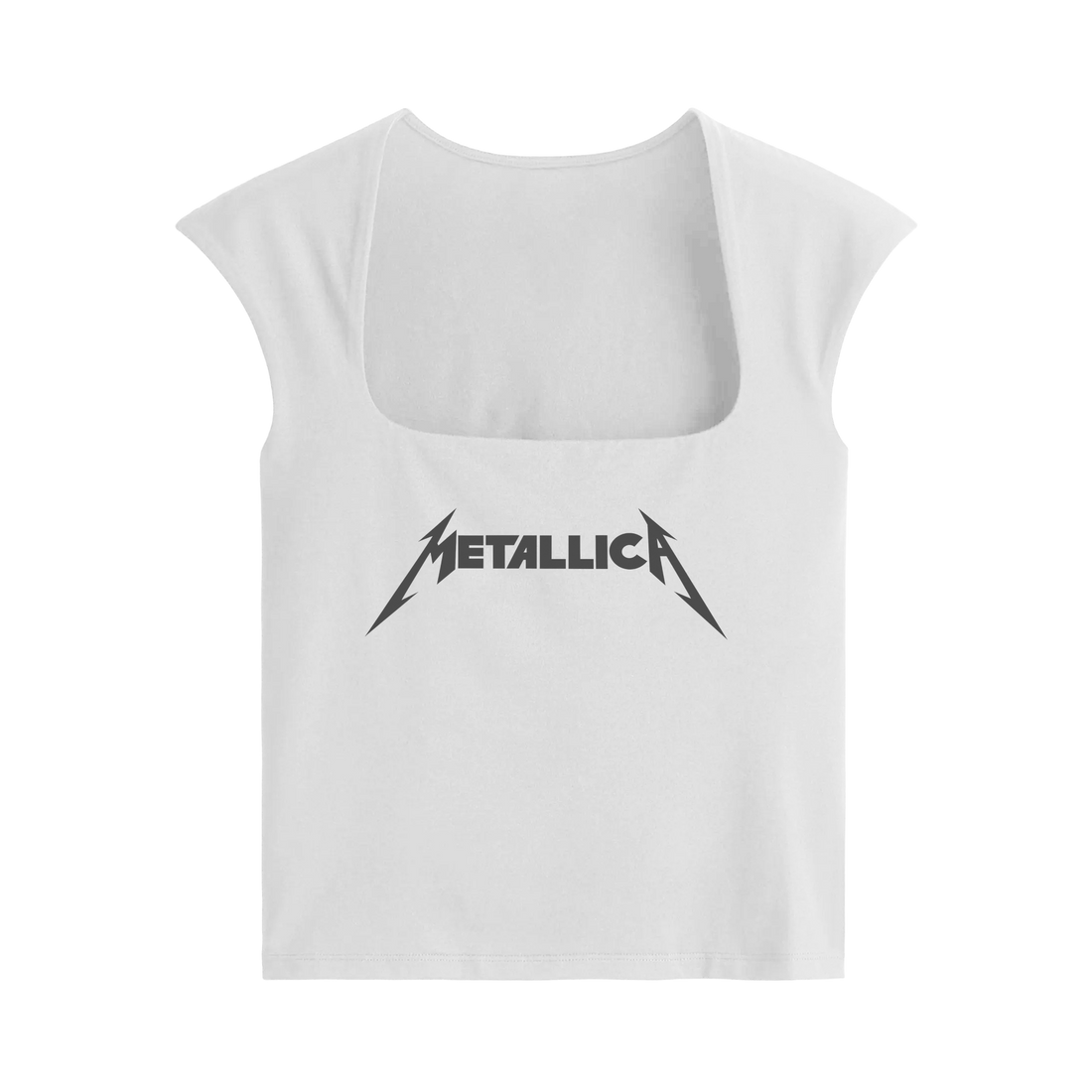 Be Autyst Metallica White Top