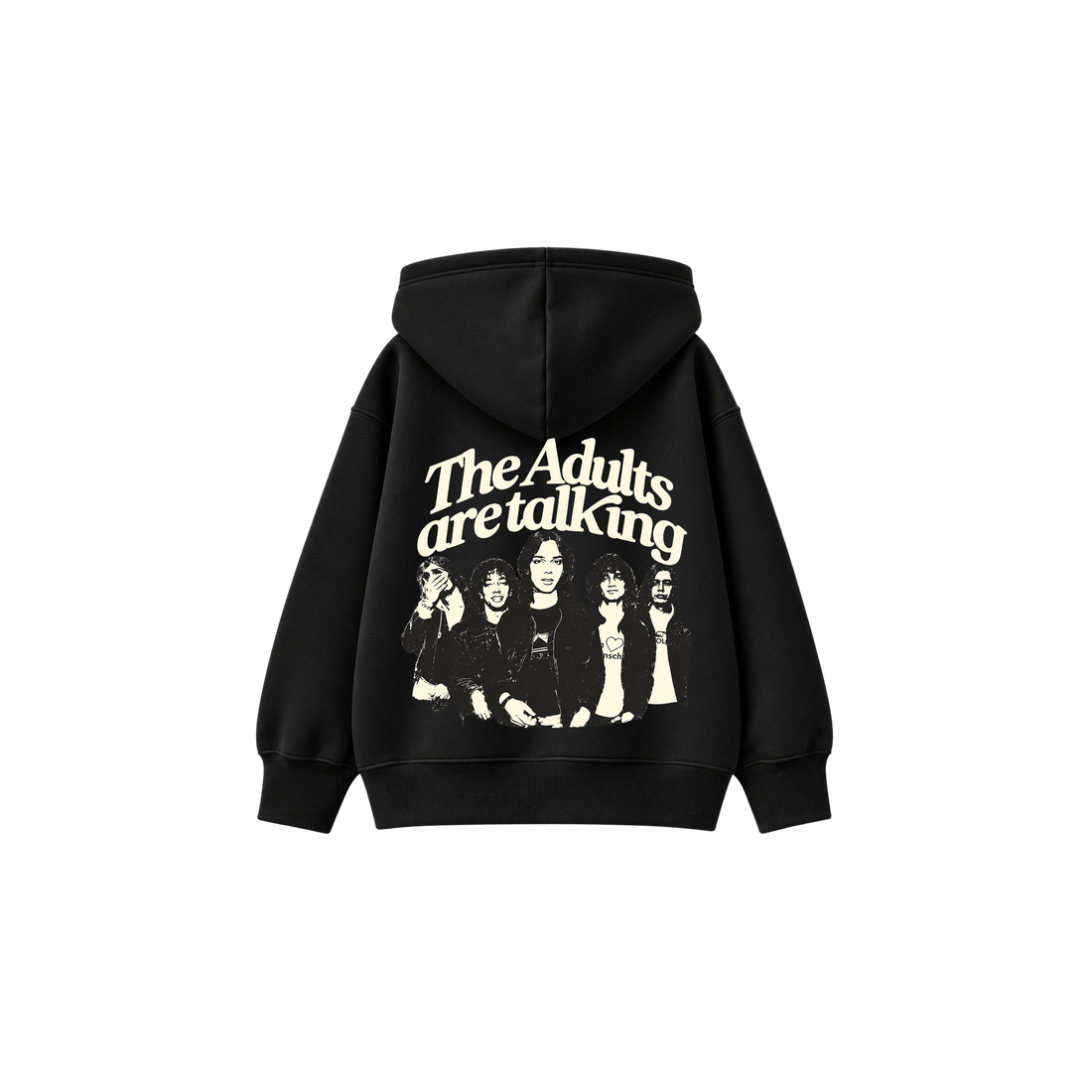 Be Autyst Midnight Conversations Black Zip-Up Hoodie