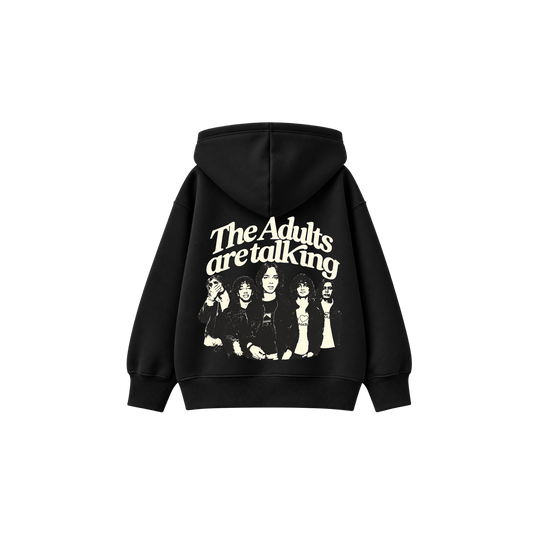 Be Autyst Midnight Conversations Black Zip-Up Hoodie