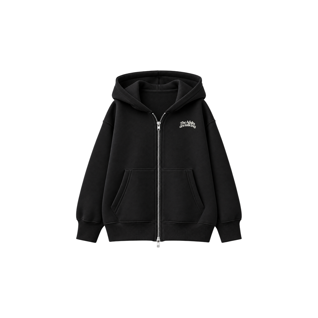 Be Autyst Midnight Conversations Black Zip-Up Hoodie