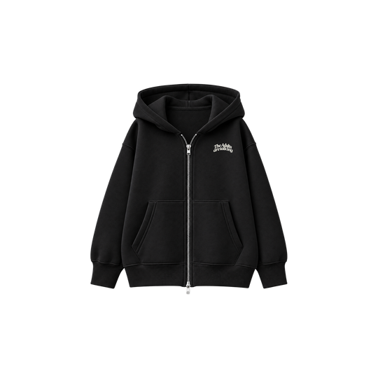 Be Autyst Midnight Conversations Black Zip-Up Hoodie