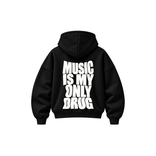 Be Autyst Music Drug Black Hoodie