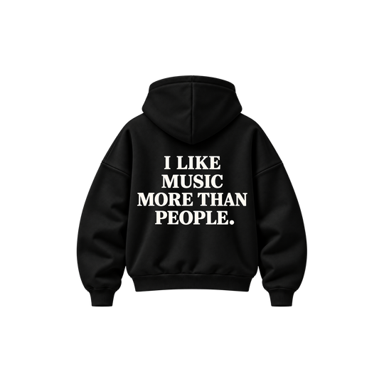 Be Autyst Music Lover Black Hoodie