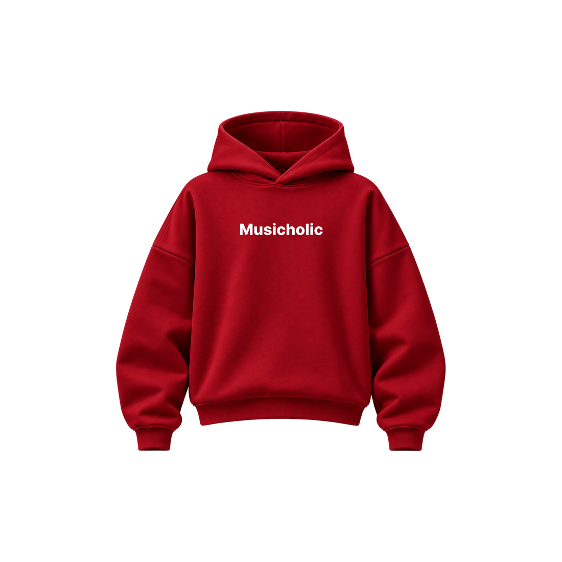 Be Autyst Musicholic Red Hoodie