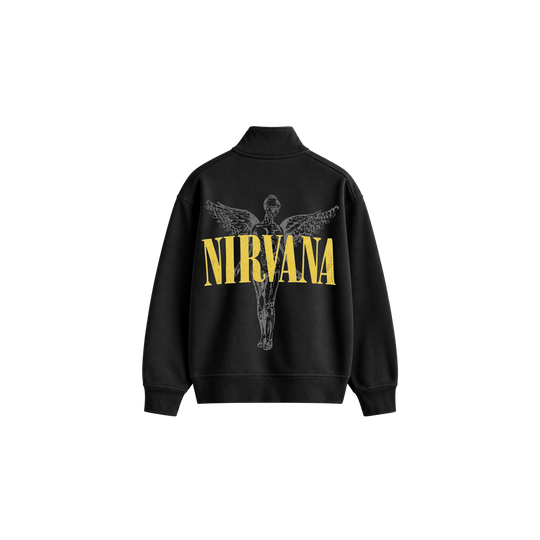 Be Autyst Nevermind Black Quarter-Zip Sweatshirt
