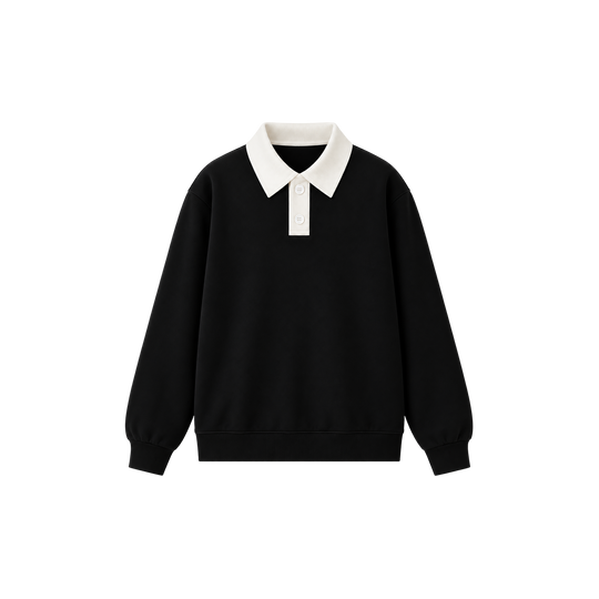 Be Autyst Nirvana 93 Black Polo Sweatshirt