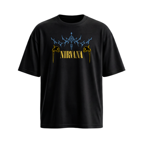 Be Autyst Nirvana 93 Black T-Shirt