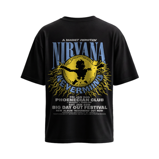 Be Autyst Nirvana 93 Black T-Shirt
