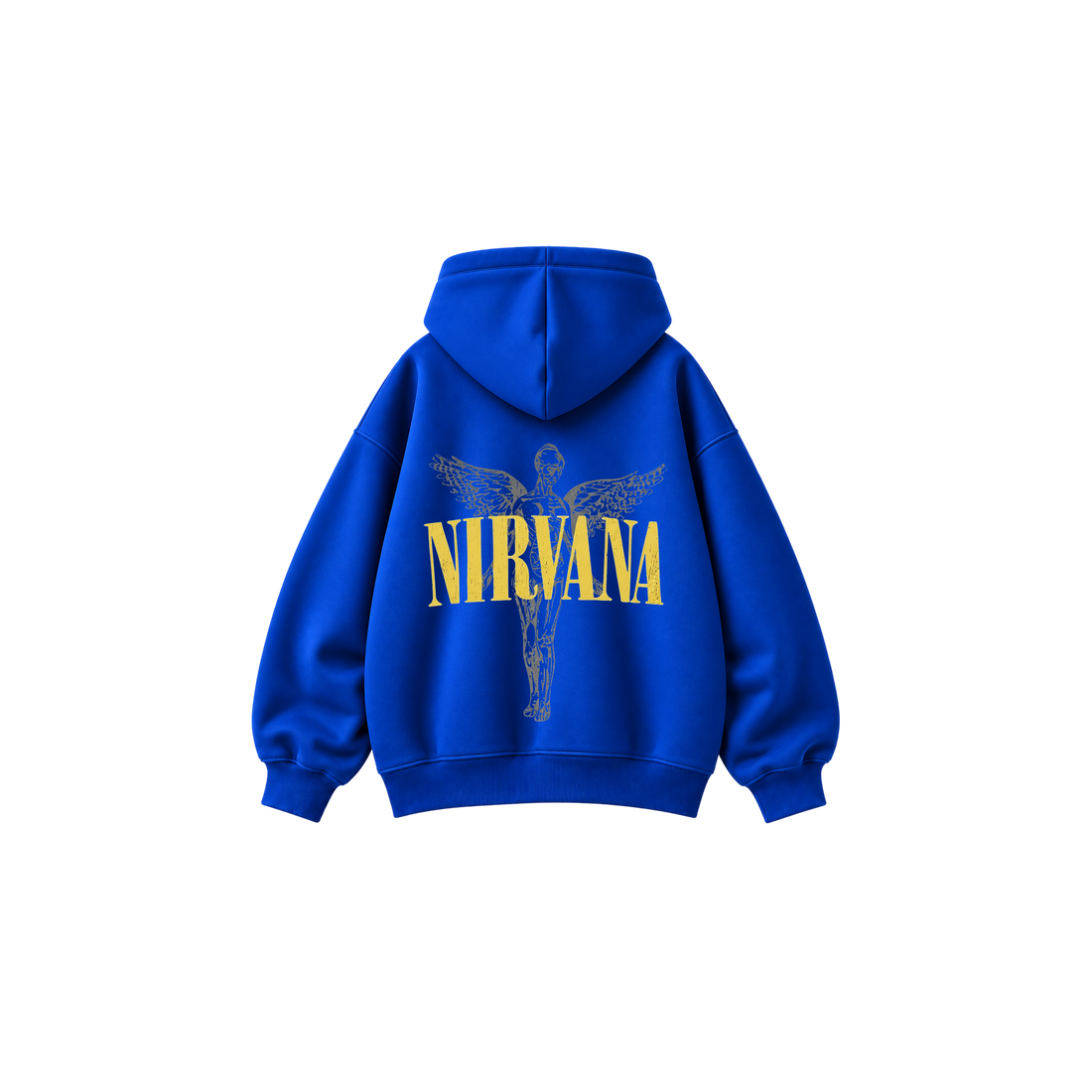 Be Autyst Nirvana Archive Blue Fleece Hoodie