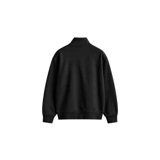 Be Autyst Parker Varsity Black Zip-Up Sweatshirt