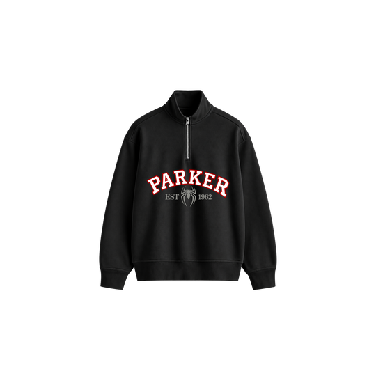 Be Autyst Parker Varsity Black Zip-Up Sweatshirt