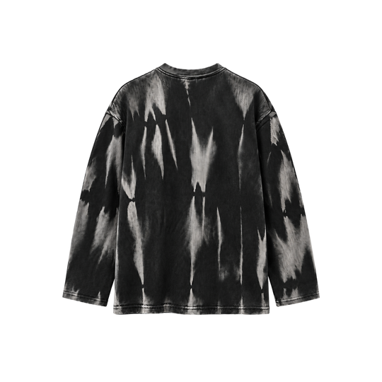 Be Autyst Phantom Fade Black Long Sleeve T-Shirt
