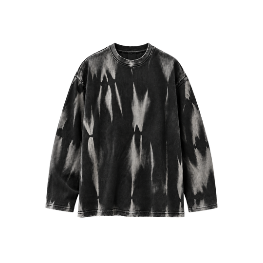 Be Autyst Phantom Fade Black Long Sleeve T-Shirt