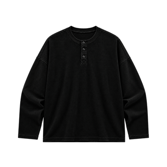 Be Autyst Shadowcode Black Henley