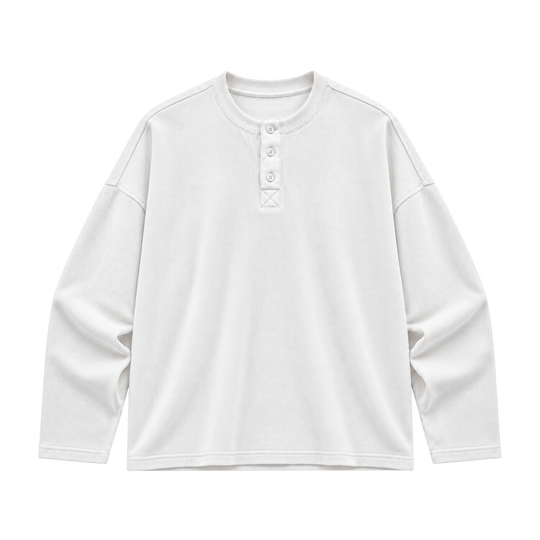 Be Autyst Shadowcode White Henley