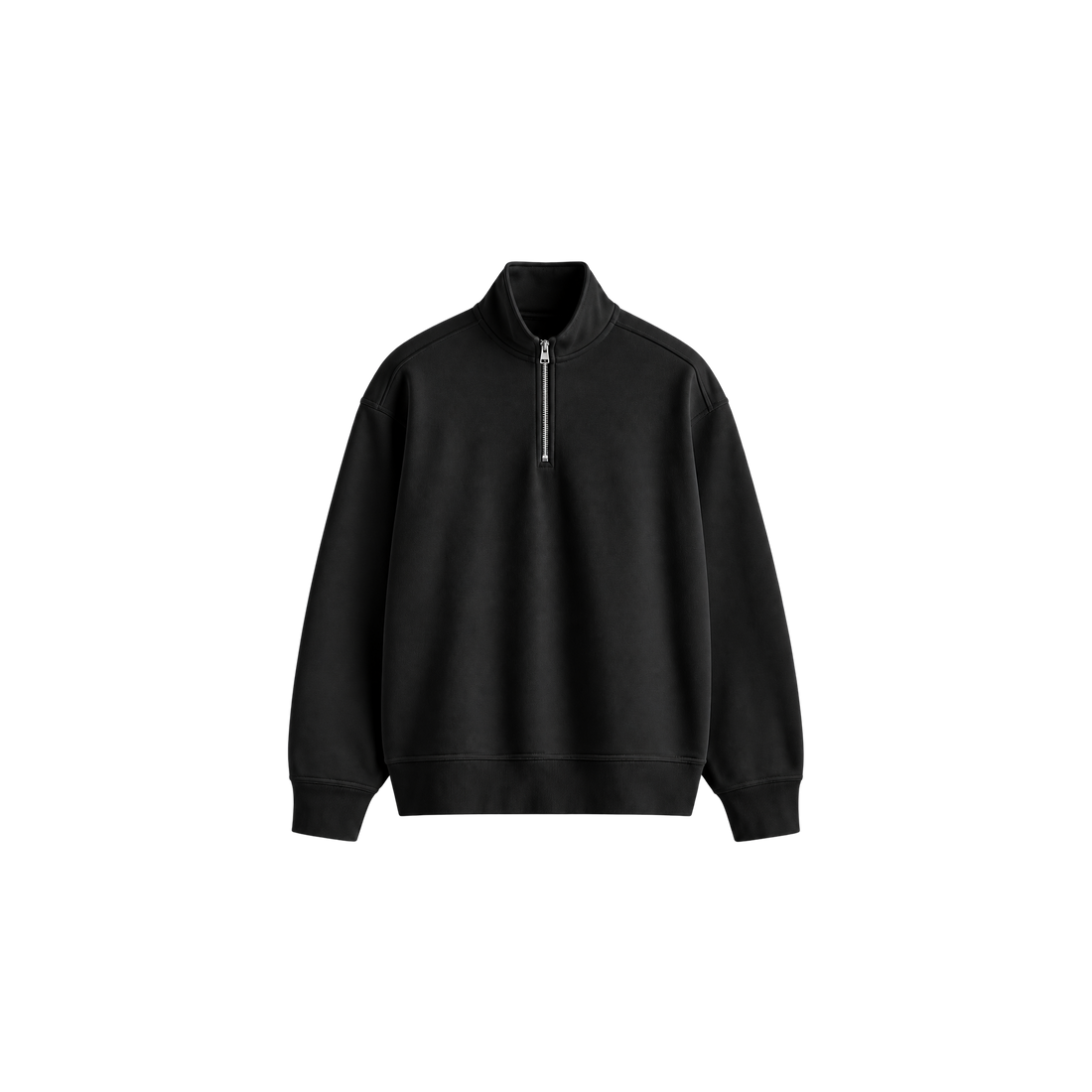Be Autyst Static Noise Black Quarter Zip Sweatshirt