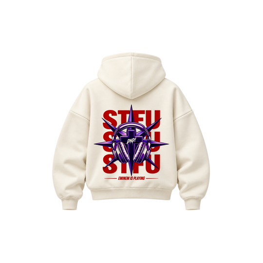 Be Autyst Still Chaos Off White Hoodie