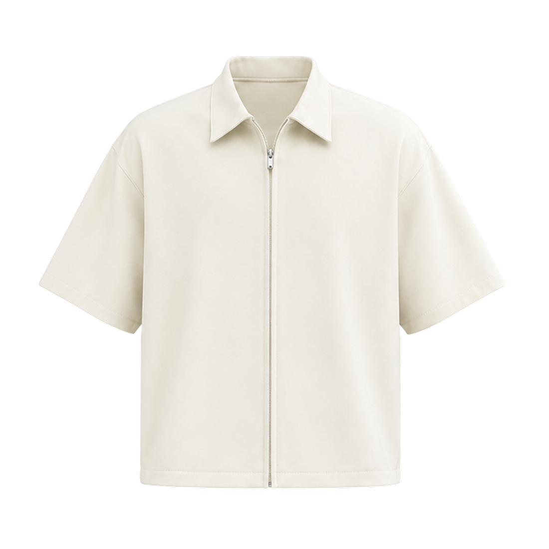 Be Autyst The Fern Ivory Zip Polo