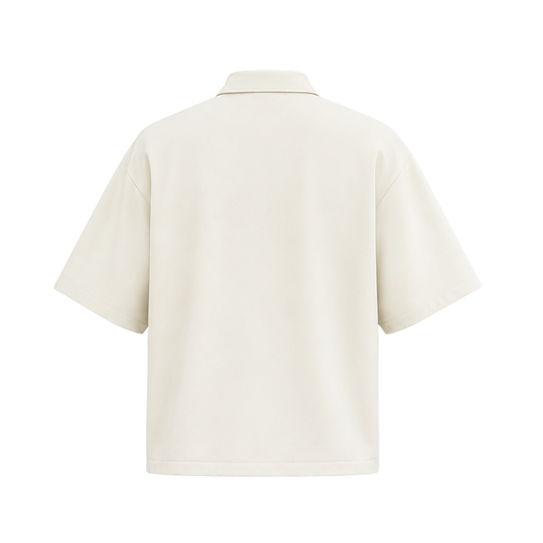Be Autyst The Fern Ivory Zip Polo
