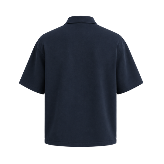 Be Autyst The Fern Midnight Zip Polo