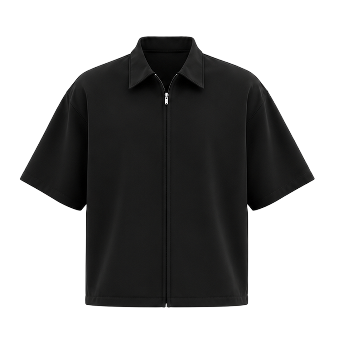 Be Autyst The Fern Noir Zip Polo