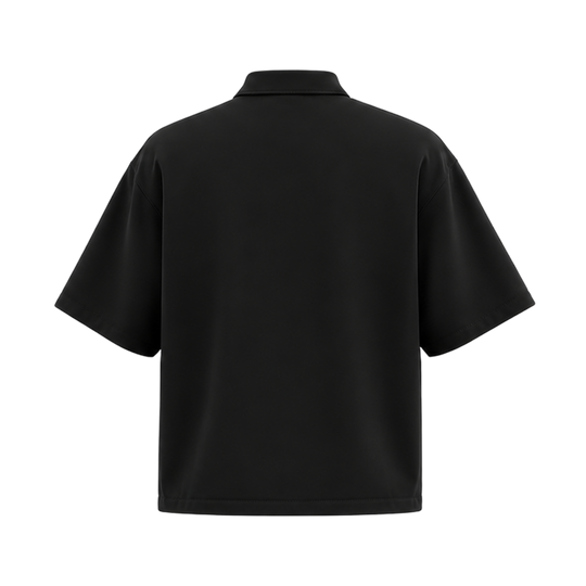 Be Autyst The Fern Noir Zip Polo