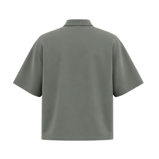 Be Autyst The Fern Olive Zip Polo