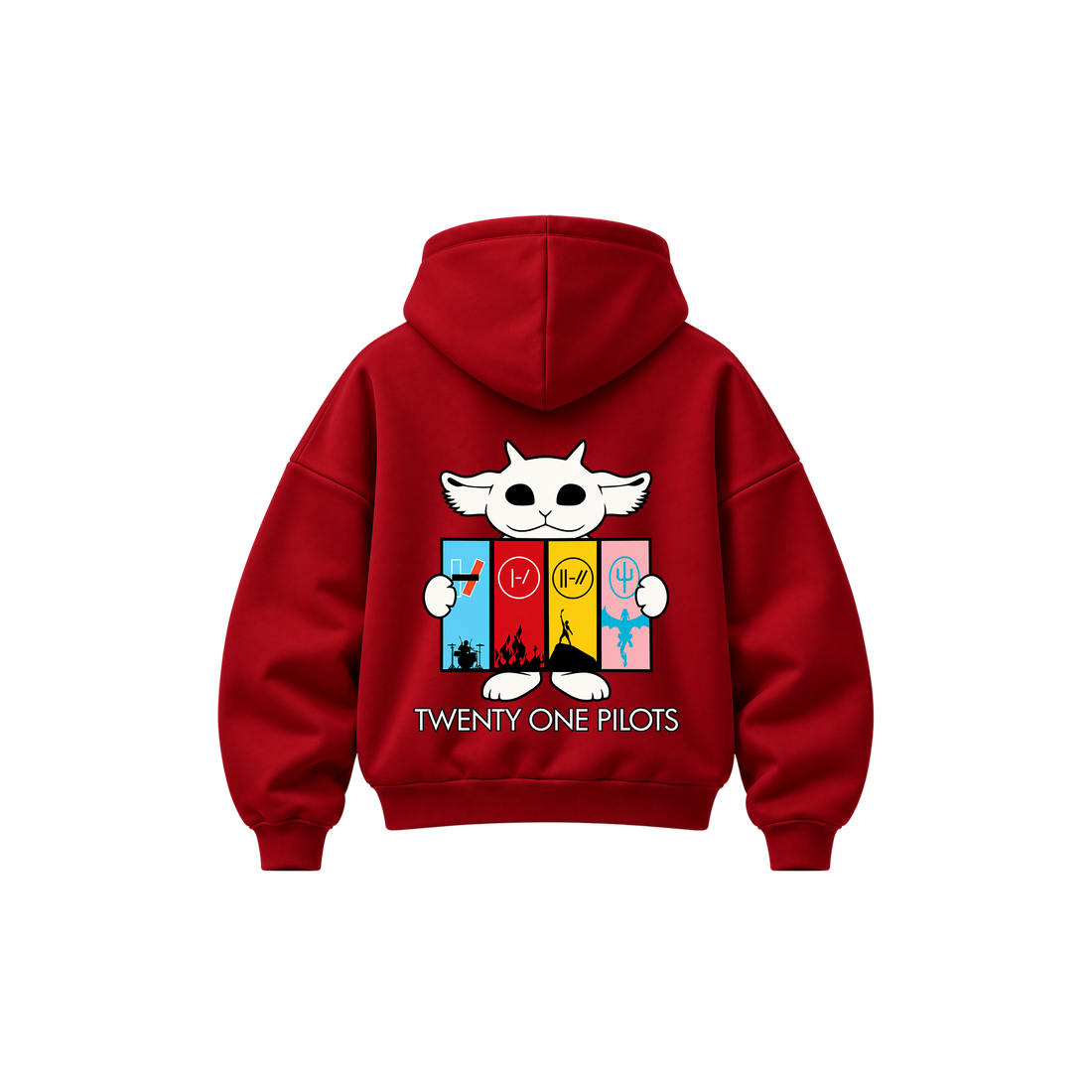 Be Autyst Twenty One Pilots Blurryface Red Hoodie